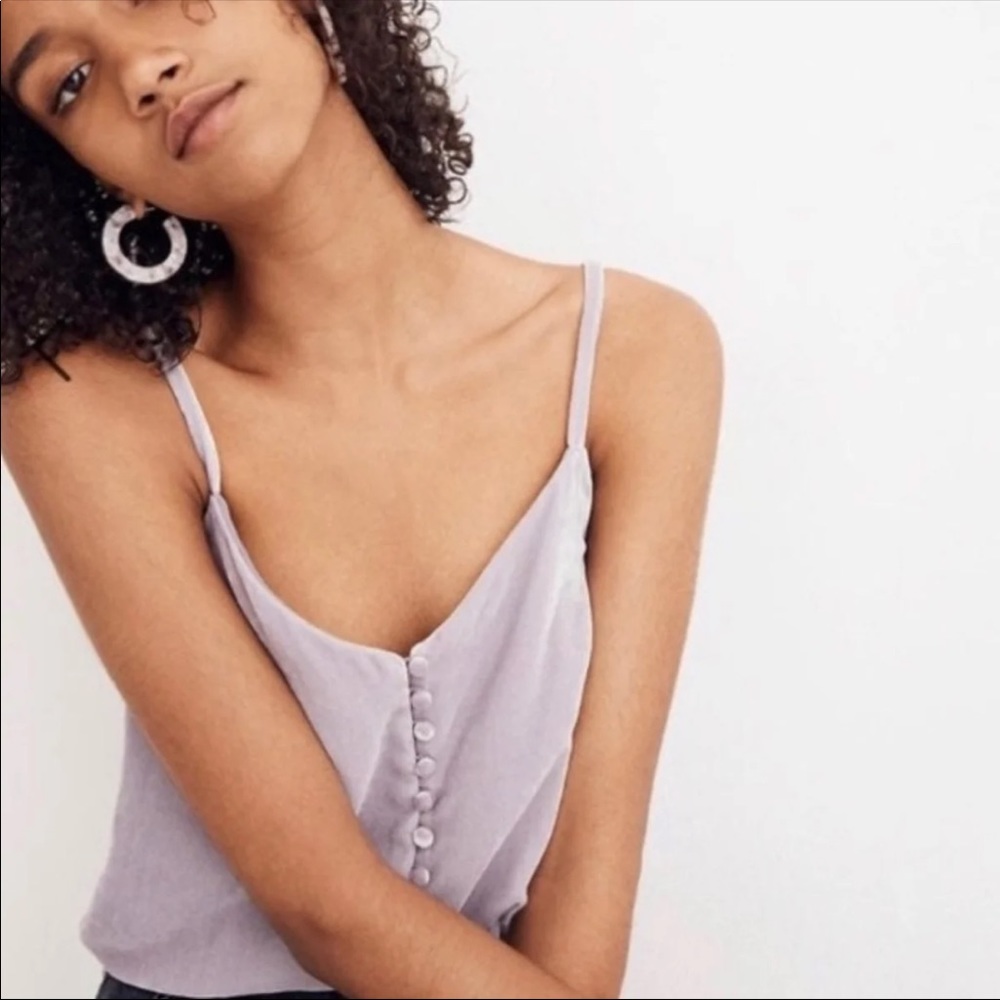 NWOT madewell crushed velvet tank cami top